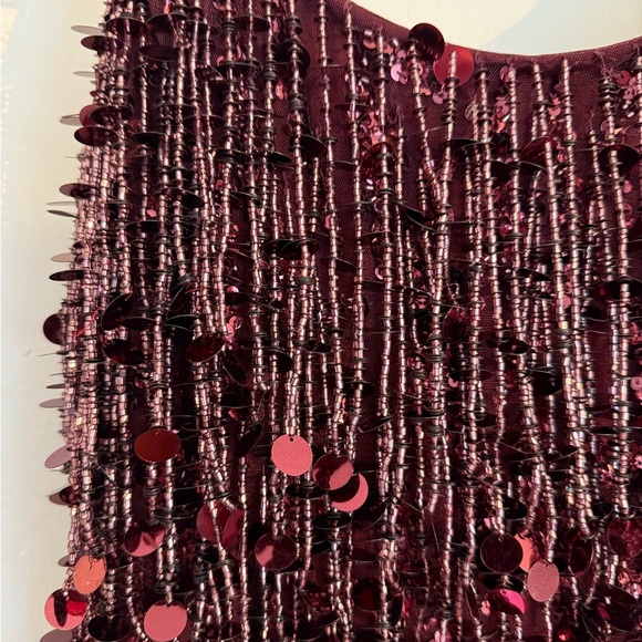 NWT Liv foster Sequin Mini Dress - Red/Black - size 6 - Picture 5 of 6